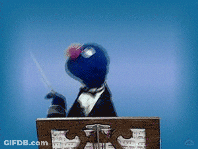 Tuxedo Grover Sesame Street GIF