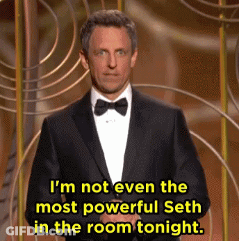 Tuxedo Man Saying I'm Not Most Powerful Seth GIF