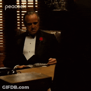 Tuxedo Man Says Don Corleone Give Me Justice GIF