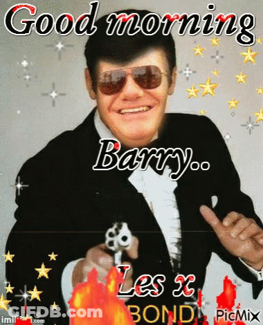 Tuxedo Man With Gun Good Morning Barry GIF