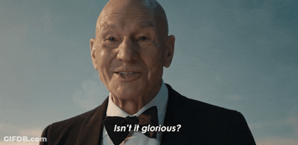Tuxedo Patrick Stewart GIF