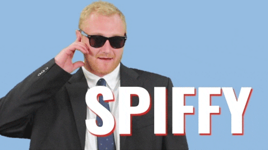 Tuxedo Spiffy Glasses GIF