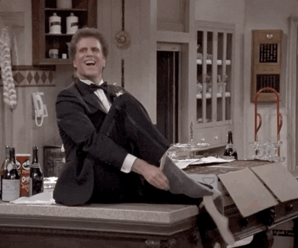Tuxedo Ted Danson GIF