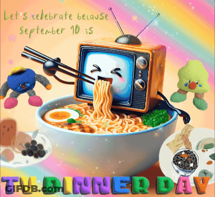 TV Dinner Day September 10Th Bowl Of Noodles GIF