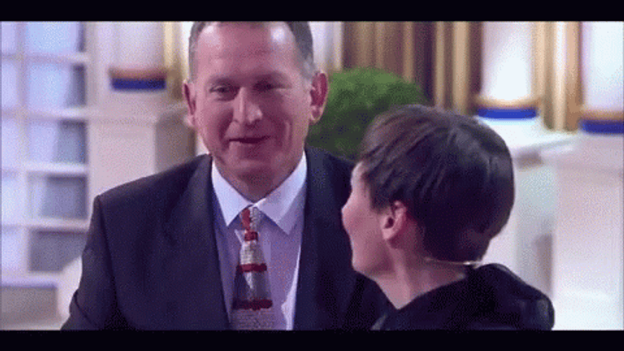 Tv Host Got Throat Punch GIF
