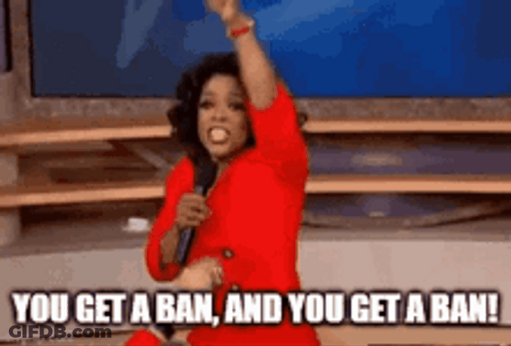TV Host Oprah Winfrey Get A Ban Meme GIF
