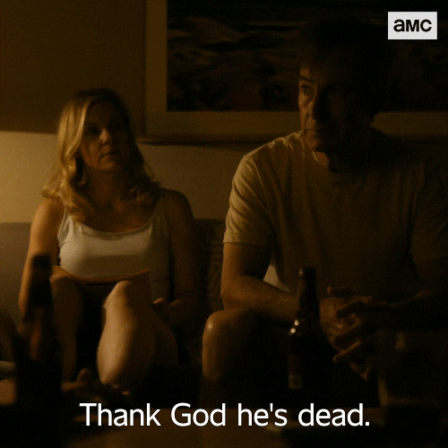 TV Series Saul Goodman Thank God He's Dead GIF