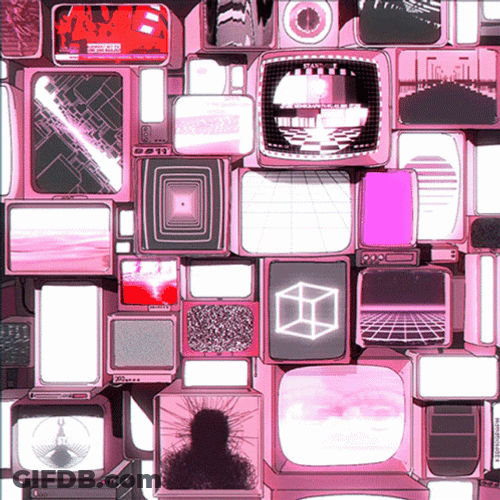 TV Static Aesthetic Collage GIF