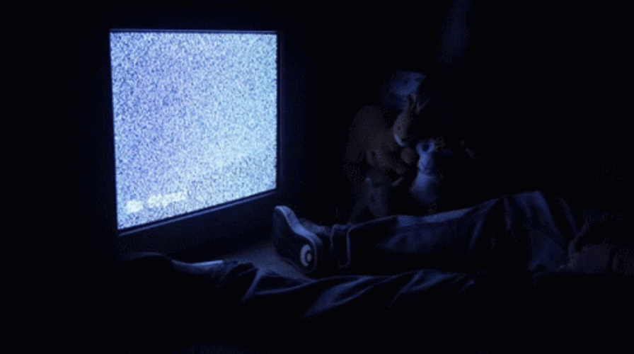 TV Static Creepy Watching GIF