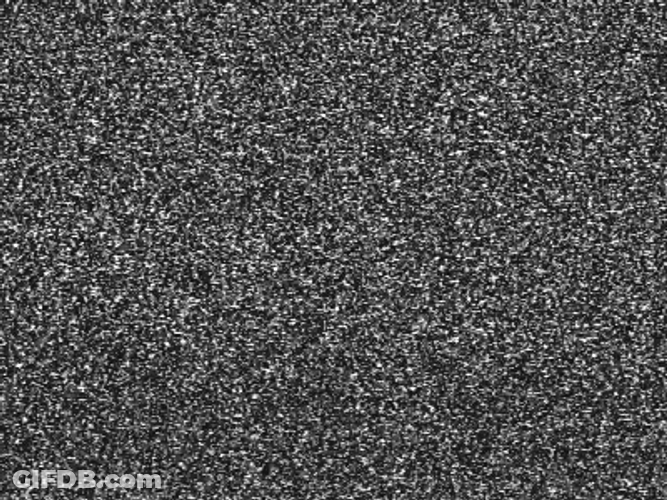 TV Static Crying Eyes GIF