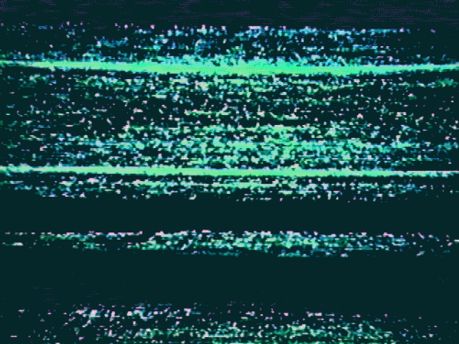 TV Static Neon Glitch GIF