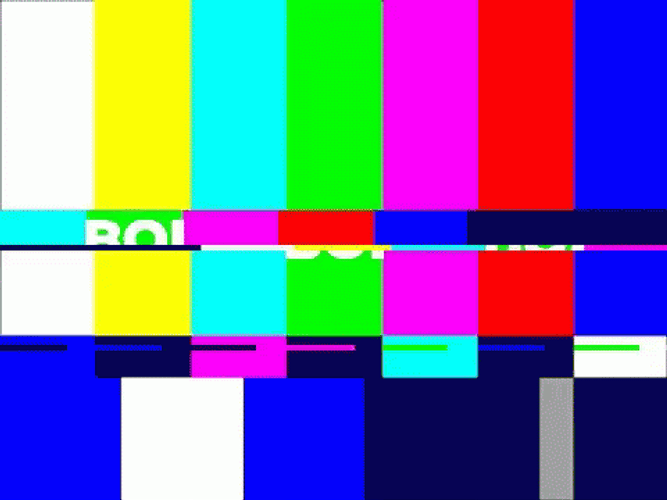 TV Static Rainbow Glitch Boi GIF