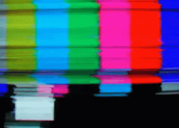 TV Static Rainbow No Signal GIF
