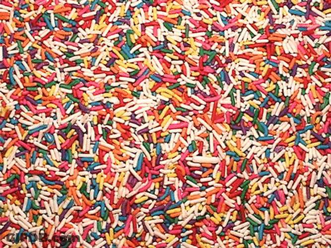 TV Static Rainbow Sprinkles GIF