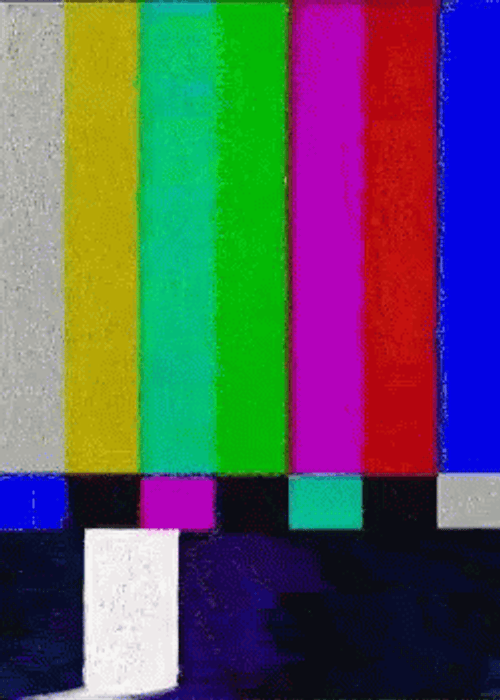 TV Static Stand By GIF