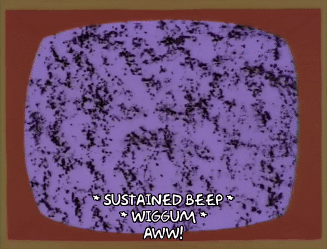 TV Static The Simpsons GIF
