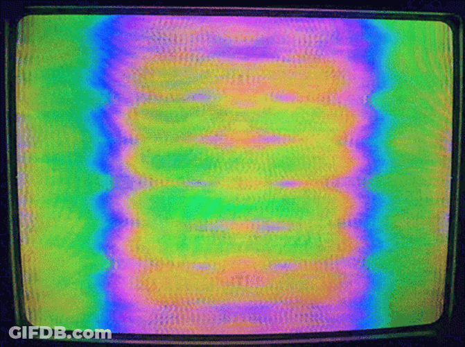 TV Static Trippy 80S Retro GIF