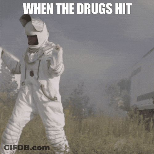 Tweaker Dances When Drugs Hit GIF
