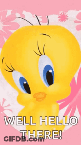 Tweety Bird Saying Well Hello There GIF