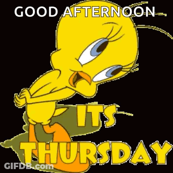 Tweety Says Good Afternoon It's Thursday GIF