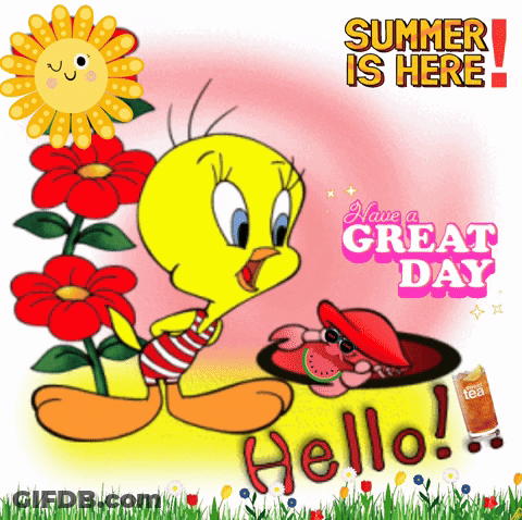 Tweety Summer Is Here Have Great Day GIF