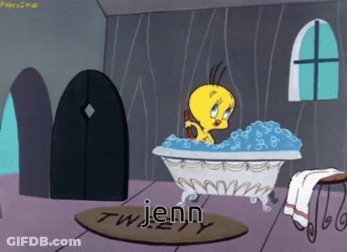 Tweety Taking A Bath GIF