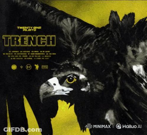 Twenty One Pilots Trench Album Cover With A Bird GIF