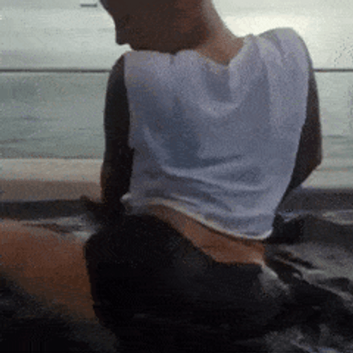 Twerk In Pool Beach View GIF