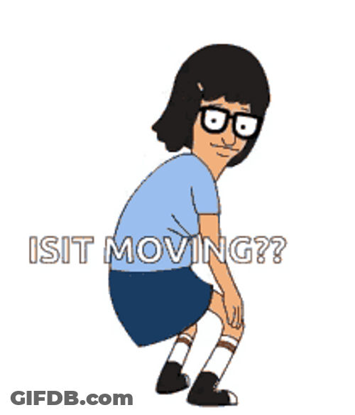Twerking And Asking Whether It's Moving GIF