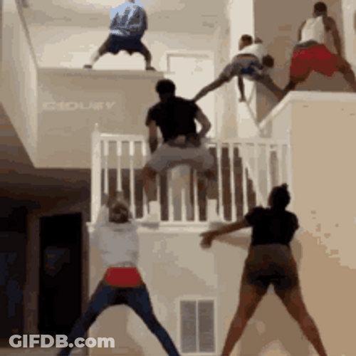 Twerking Everywhere In The House GIF