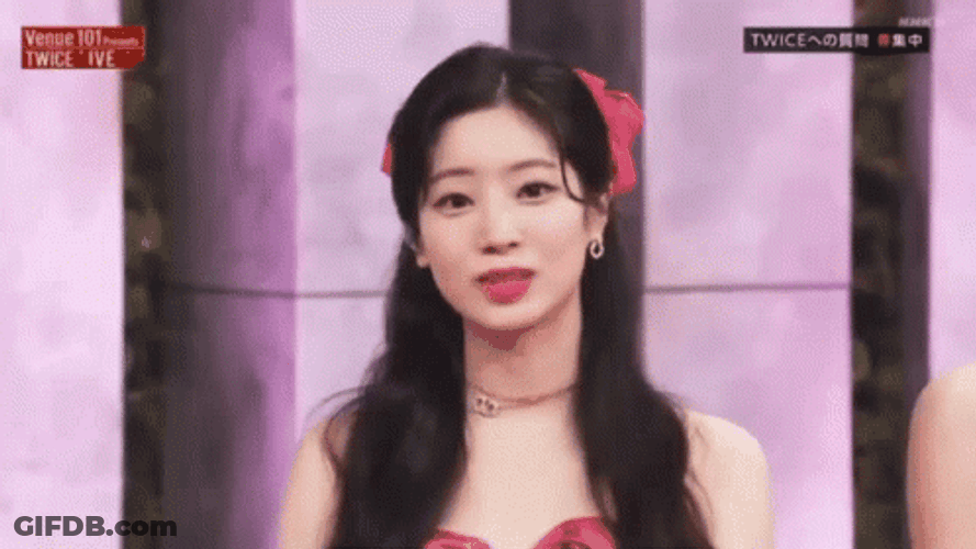 Twice Dahyun Kiss Heart GIF