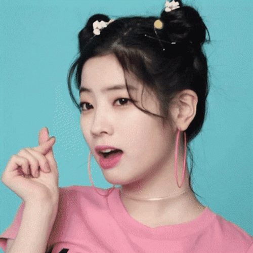 Twice Dayhun Cute Finger Heart GIF