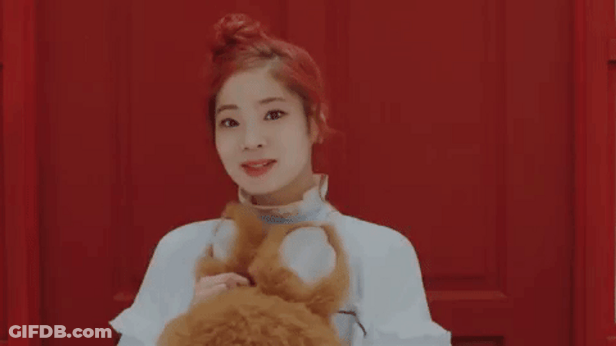 Twice K-Pop Hello Teddy Bear GIF