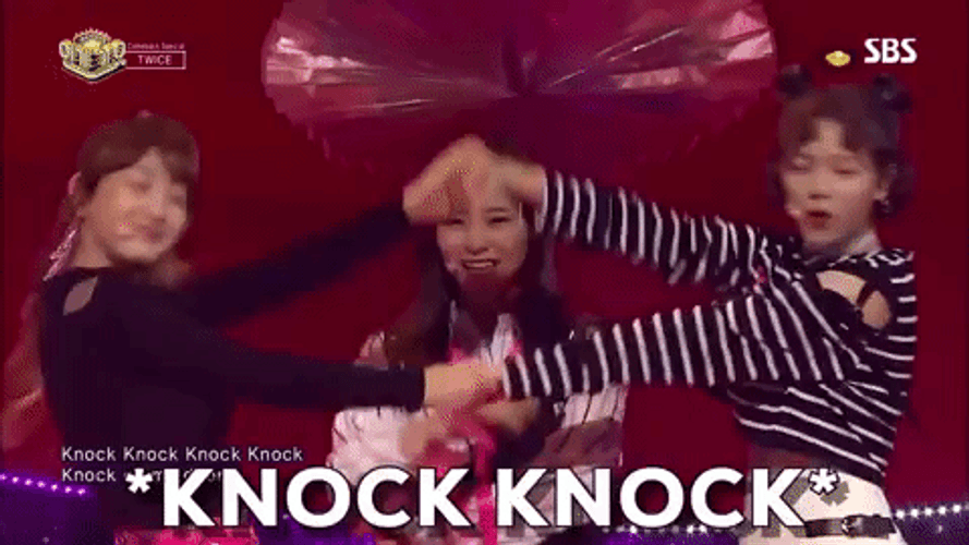 Twice K-Pop Knock Knock GIF