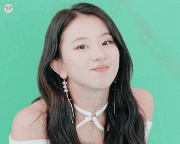 Twice Member Chaeyoung Adorable Squinting Eyes GIF