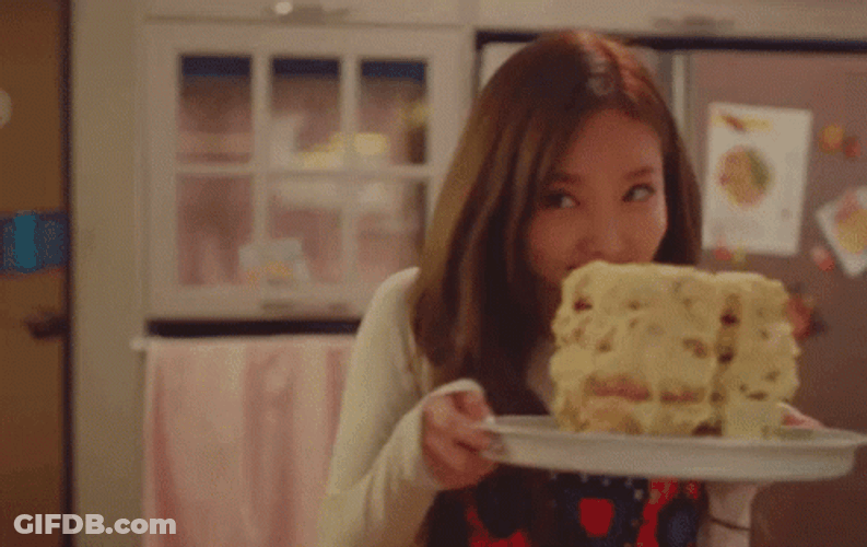 Twice Nayeon Eating Cake GIF