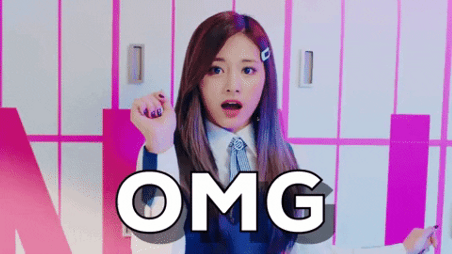 Twice Tzuyu OMG Reaction GIF