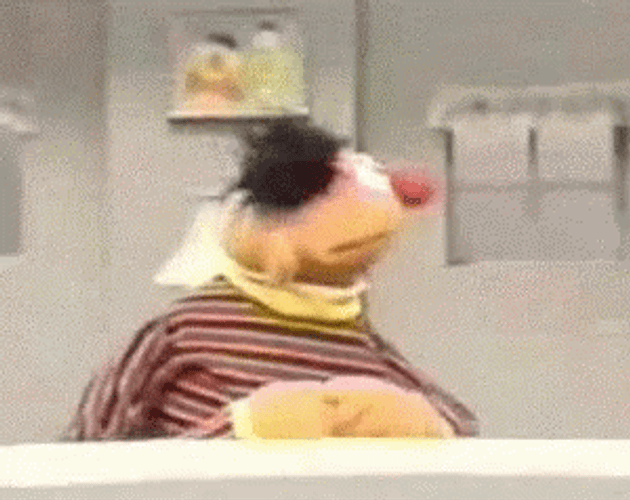 Twiddling Thumbs Ernie Waiting Muppets Sesame Street GIF