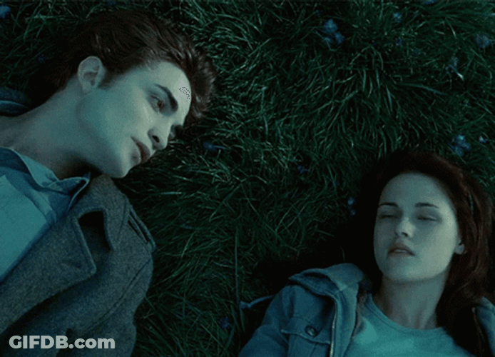 Twilight Bella And Edward Lying Down GIF
