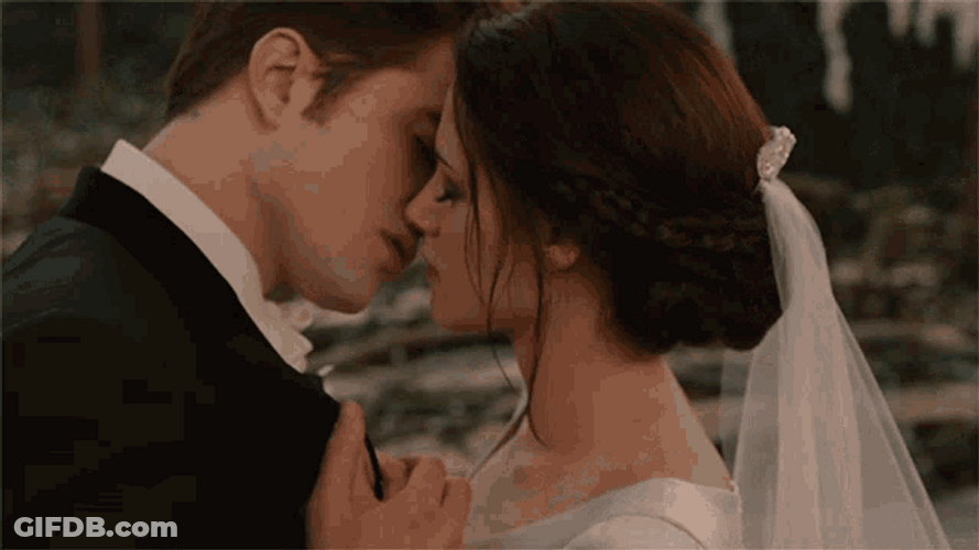 Twilight Characters Edward Cullen And Bella Swan Marriage GIF