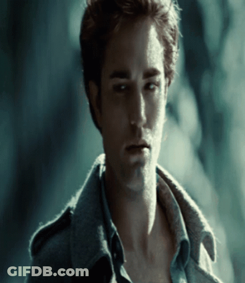 Twilight Edward Cullen Stunned Stare GIF