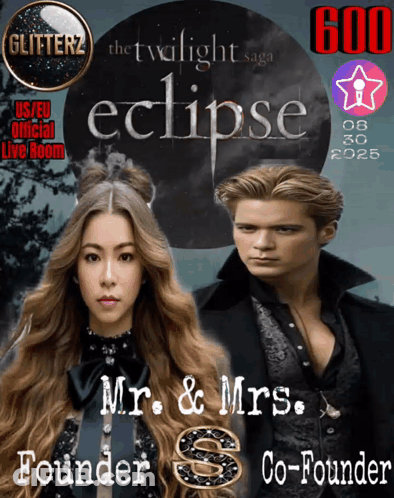 Twilight Saga Eclipse Poster Mr & Mrs Founder Co-Founder GIF