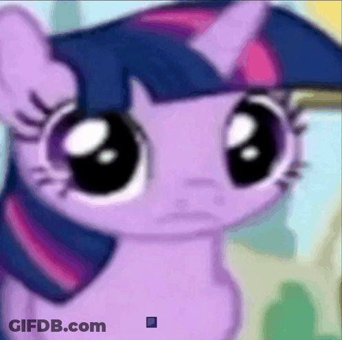 Twilight Sparkle Close Up With Square GIF