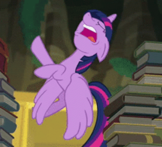 Twilight Sparkle Flying Hurt GIF