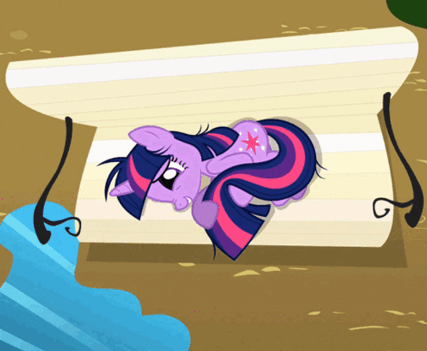 Twilight Sparkle Grooming Herself GIF