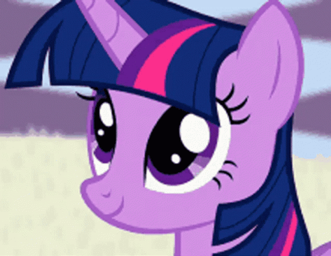 Twilight Sparkle Happy Stare GIF