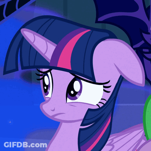 Twilight Sparkle Sad And Tired GIF