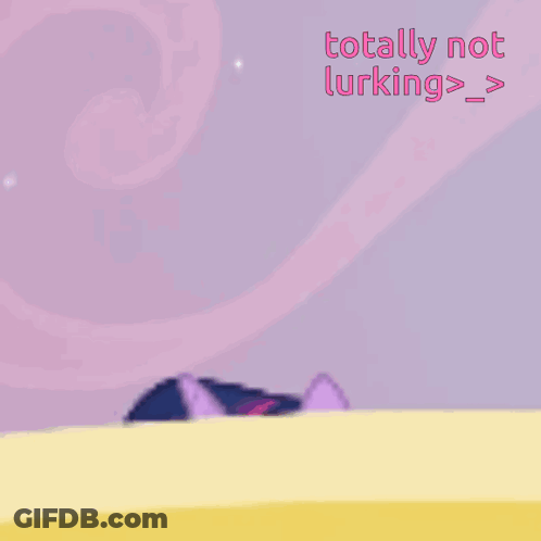 Twilight Sparkle Sitting In Bathtub Saying Totally Not Lurking GIF