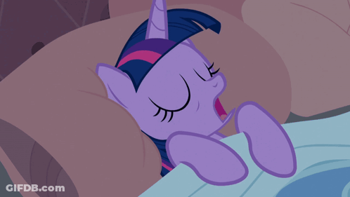 Twilight Sparkle Sleeping In Bed GIF