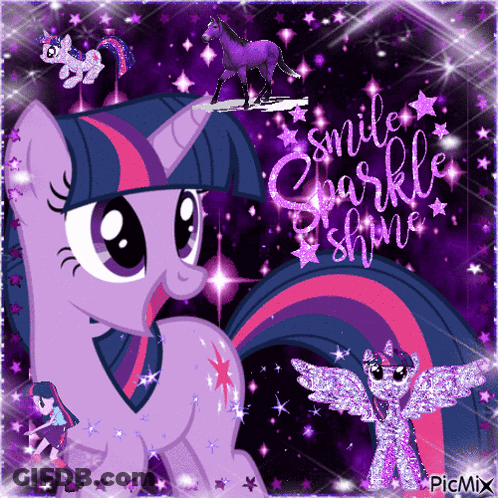 Twilight Sparkle Smile Sparkle Shine GIF
